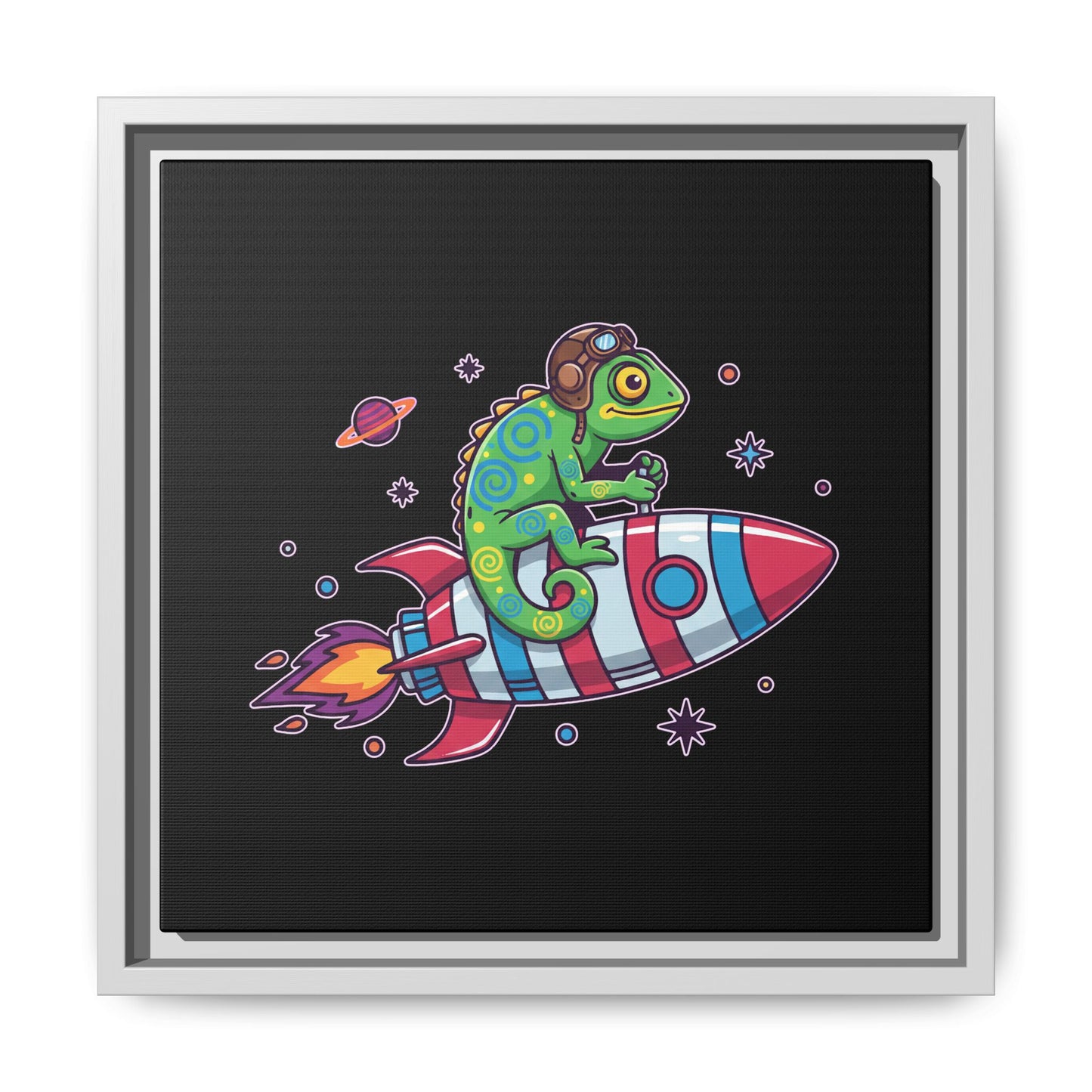 Cosmic Rider - Framed Canvas