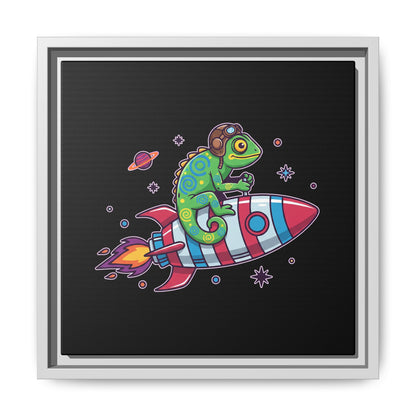 Cosmic Rider - Framed Canvas