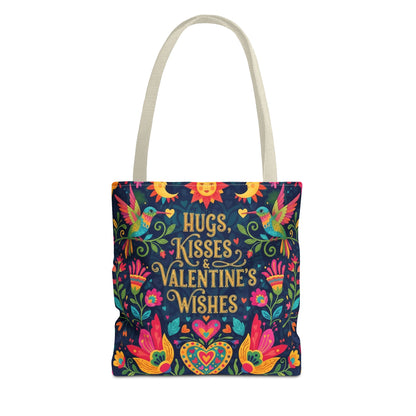 Hugs, Kisses & Valentine's Wishes - Tote Bag