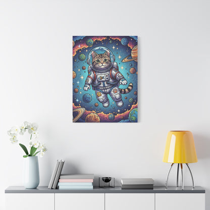 Astronaut Cat - Canvas