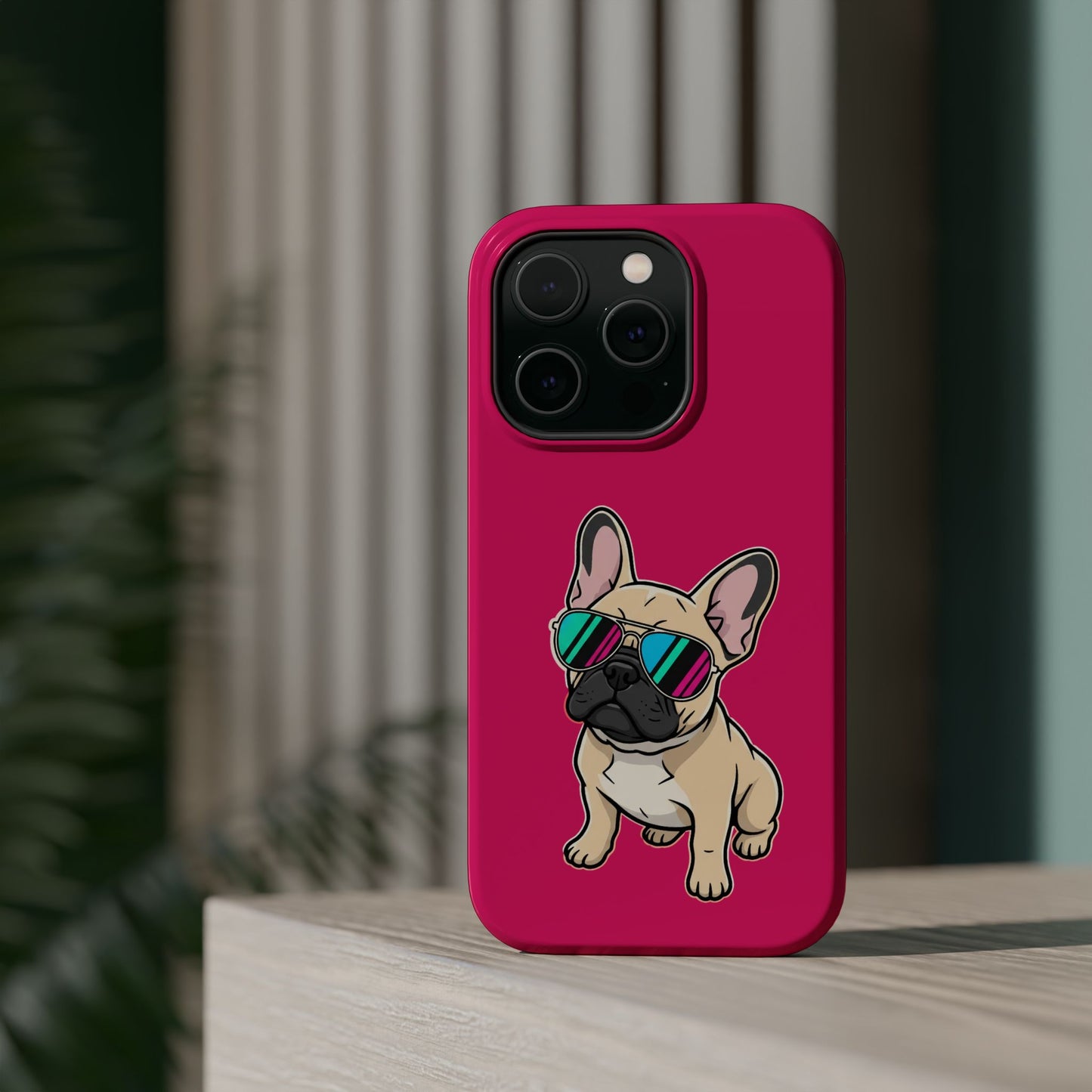 French Bulldog with Sunglasses - Magnetic Phone Case