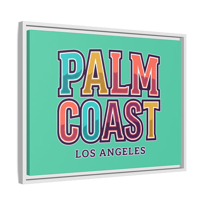 Palm Coast - Los Angeles - Framed Canvas