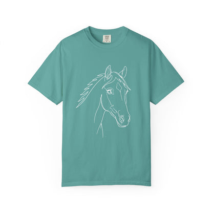 Horse Portrait Sketch - T‑Shirt
