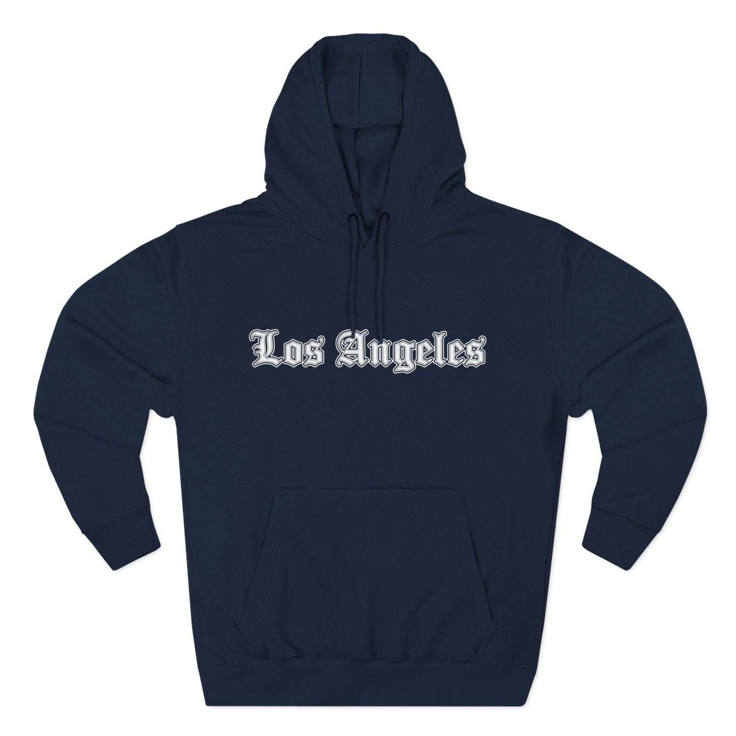 Los Angeles Three-Panel Fleece Hoodie, Cozy Sweatshirt, Streetwear Apparel, Gift for Her/Him, Casual Style, Travel Hoodie