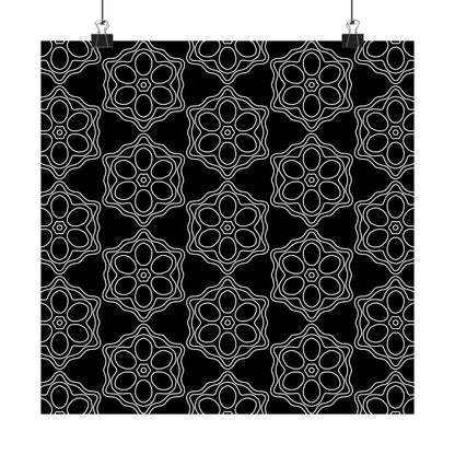 Geometric Sacred Flower - Poster