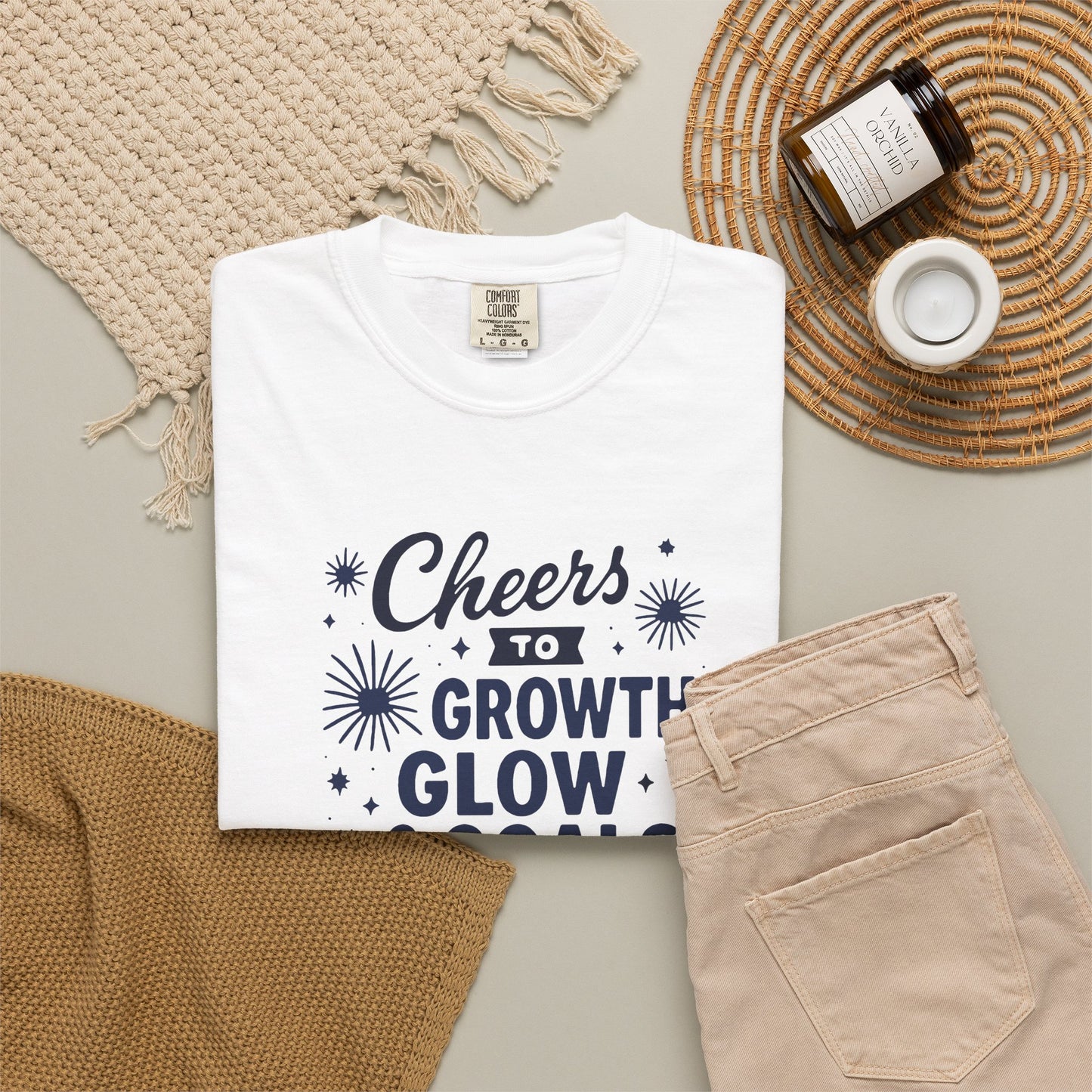 Cheers to Growth, Glow & Goals - T-Shirt