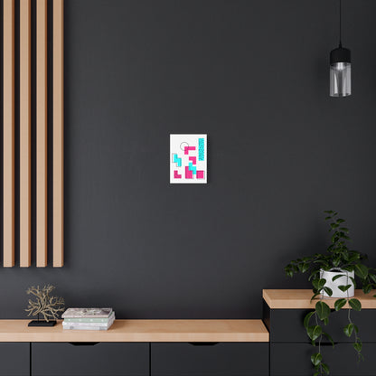 Retro Geometric Vibes - Canvas