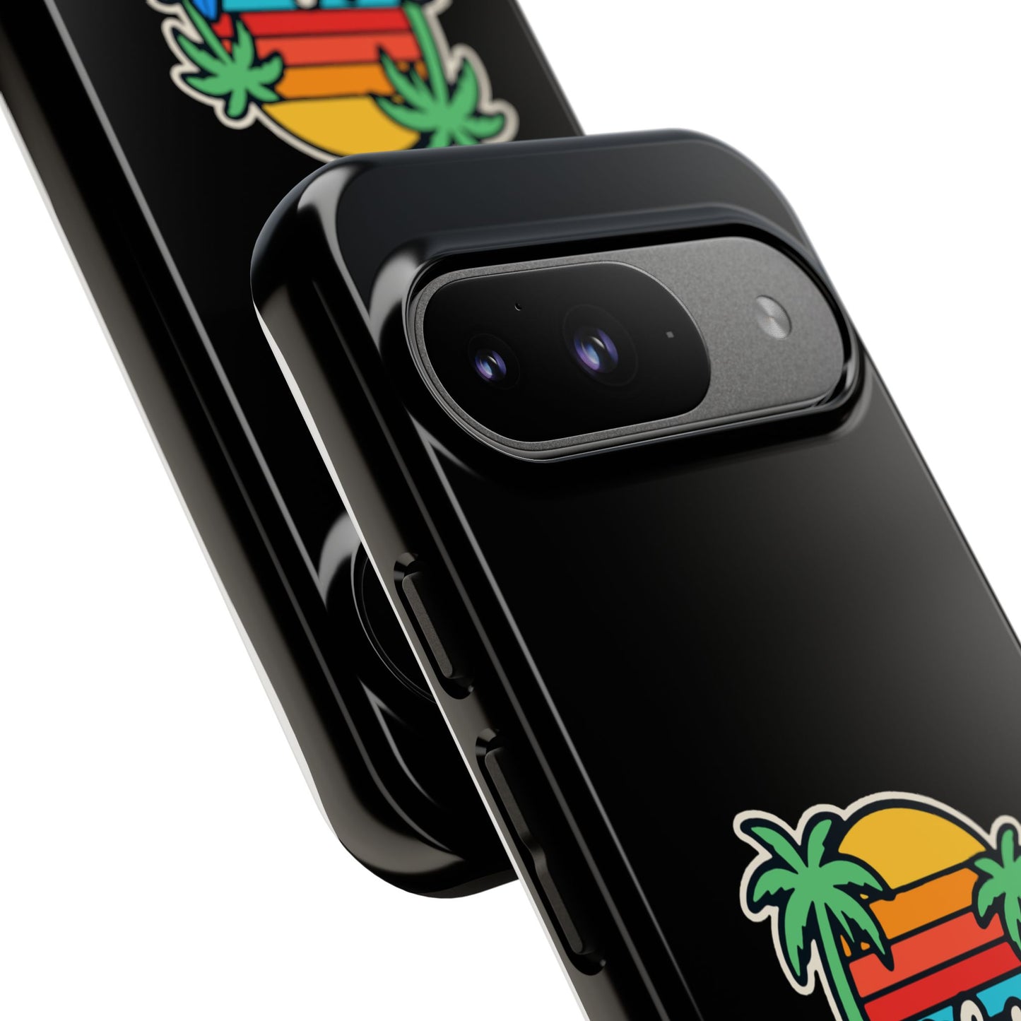 California Sunset Phone Case, Tropical Cell Phone Cover, Beach Lover Gift, Summer Vibes Accessory, Surfing Decor, Personalized Case