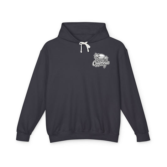 California Vibes Unisex Lightweight Hooded Sweatshirt, Casual Hoodie, Summer Wear, Beach Style, Perfect Gift for Travelers