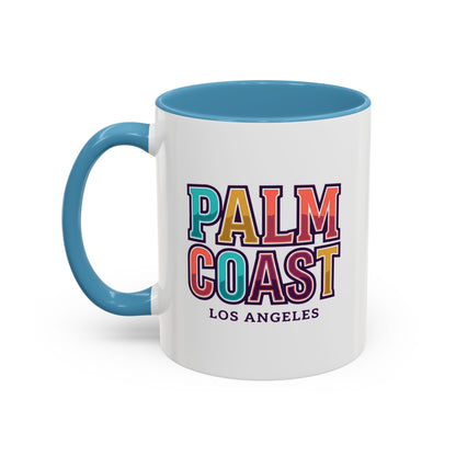 Palm Coast - Los Angeles - Color Accent Mug