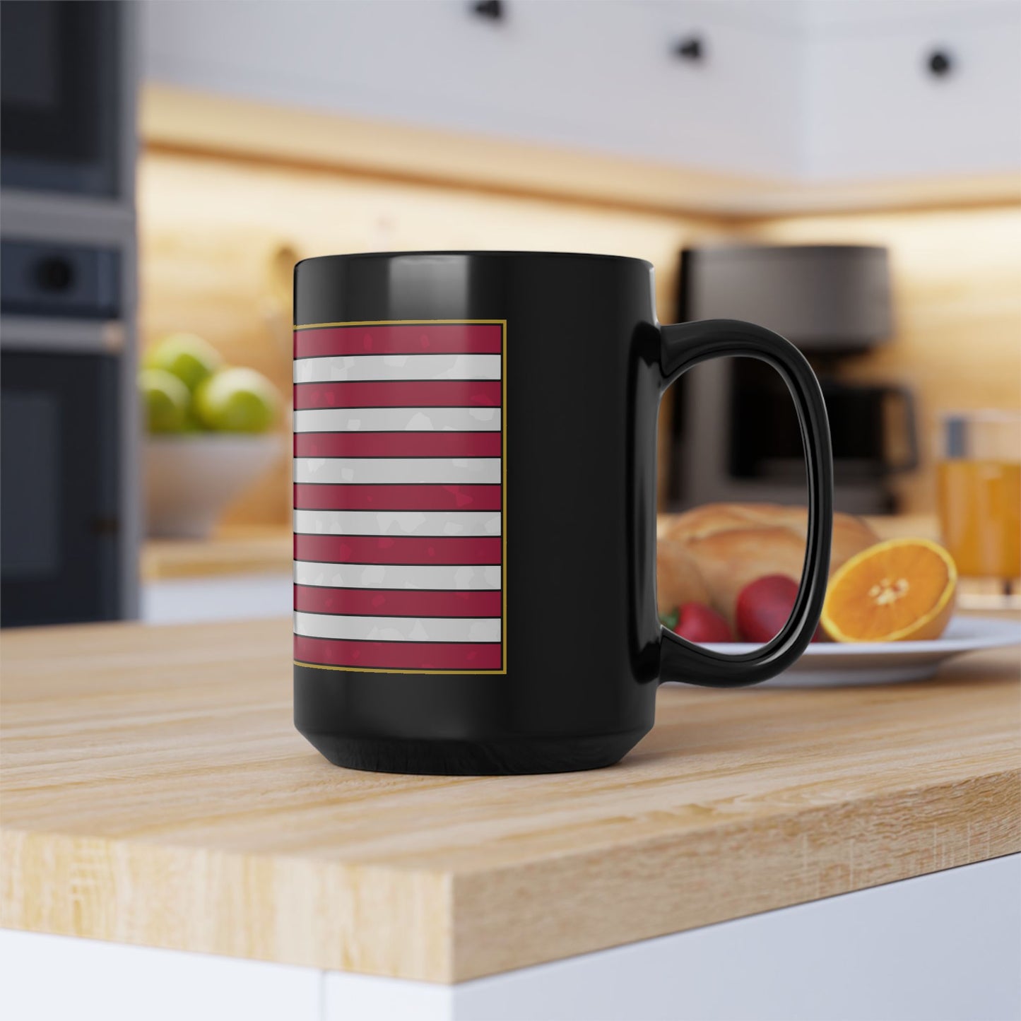 New Glory American Flag (Gold Edge Edition) - Black Mug