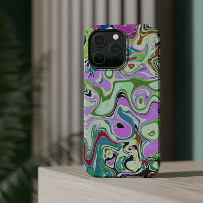 Vibrant Multi‑Color Swirl - Magnetic Phone Case