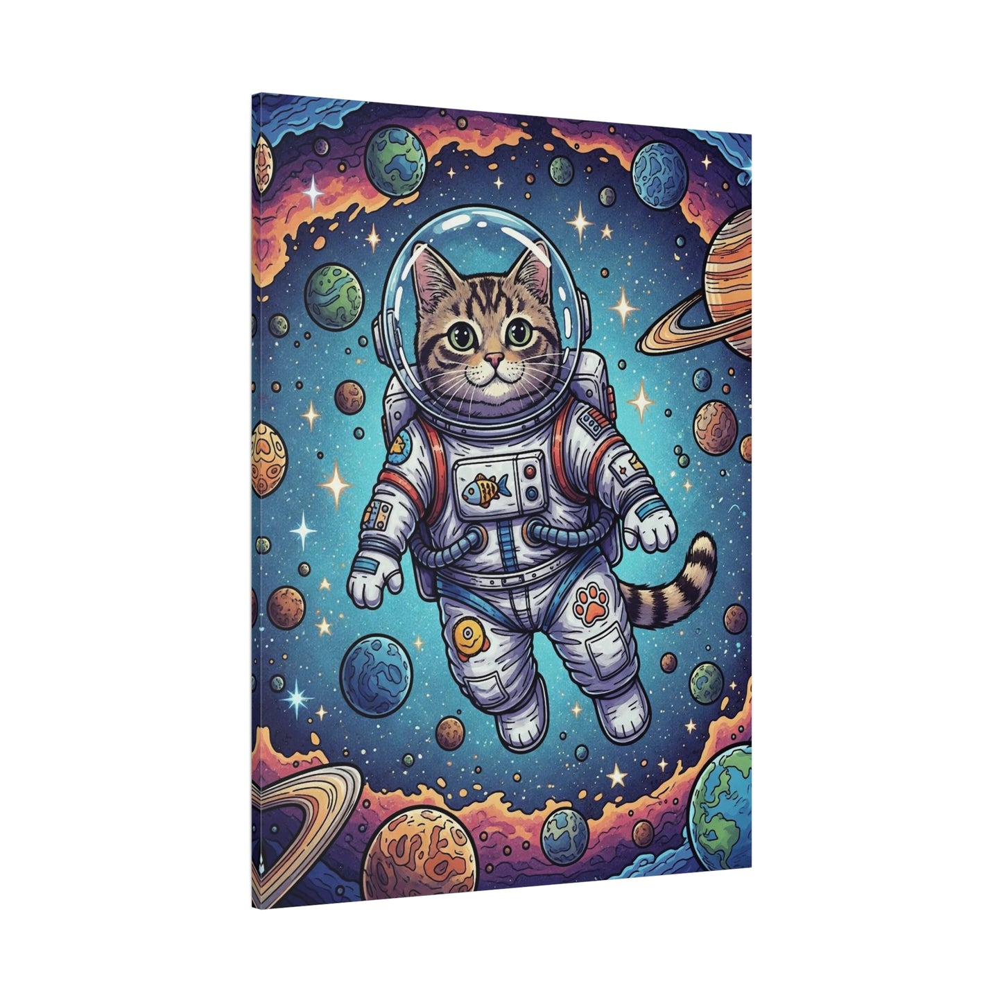 Astronaut Cat - Canvas