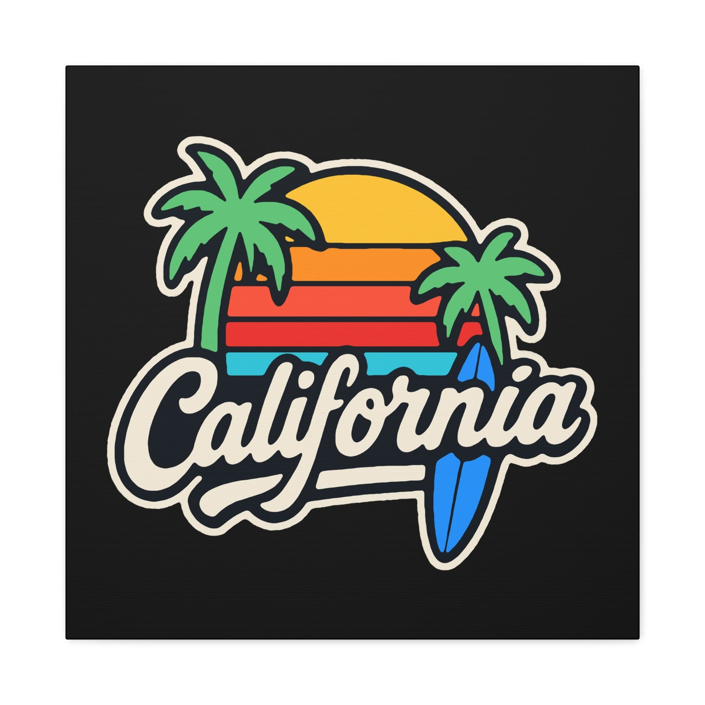 California Surf Vibes - Canvas