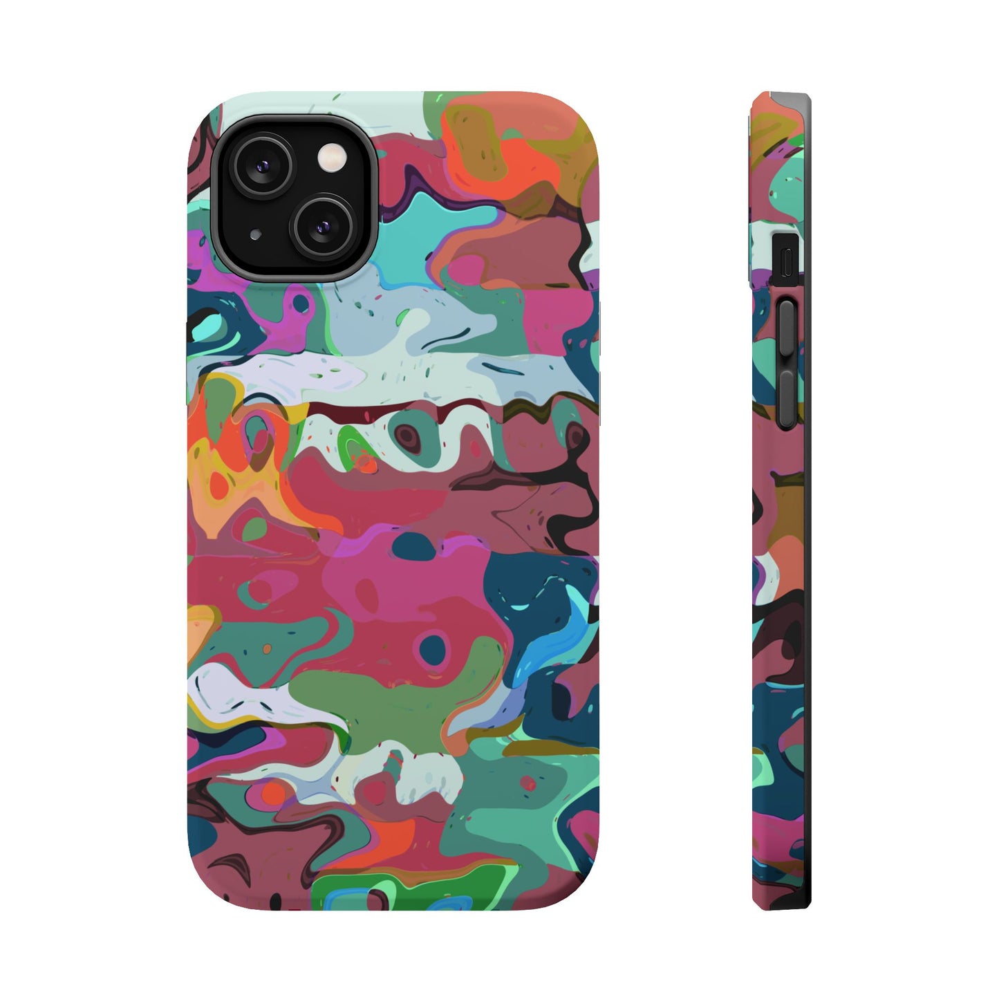 Colorful Abstract Marble - Magnetic Phone Case