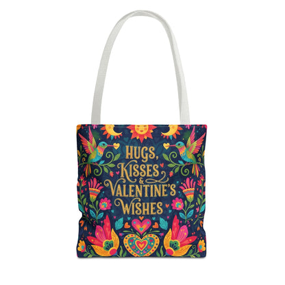 Hugs, Kisses & Valentine's Wishes - Tote Bag