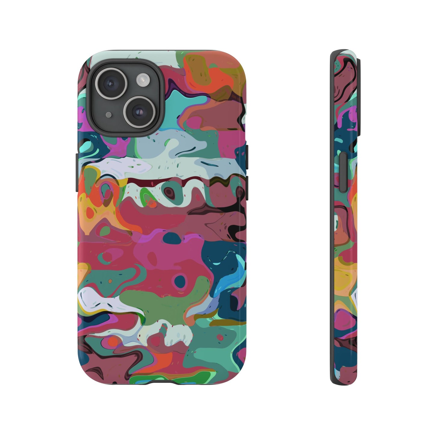 Colorful Abstract Marble - Phone Case