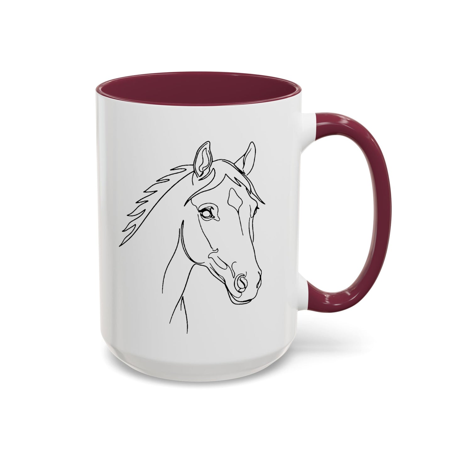 Horse Portrait Sketch - Colorful Mug