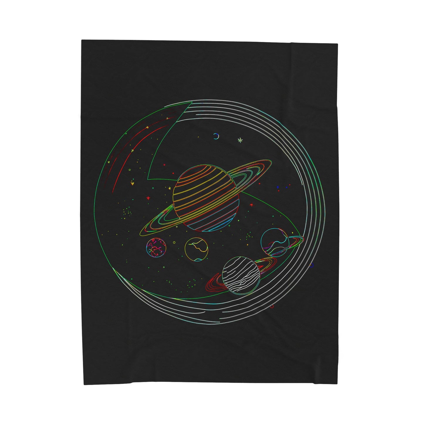 Cosmic Velveteen Plush Blanket - Space-Themed Throw, Cozy Gift for Stargazers, Home Decor, Astronomy Lovers, Birthday Present