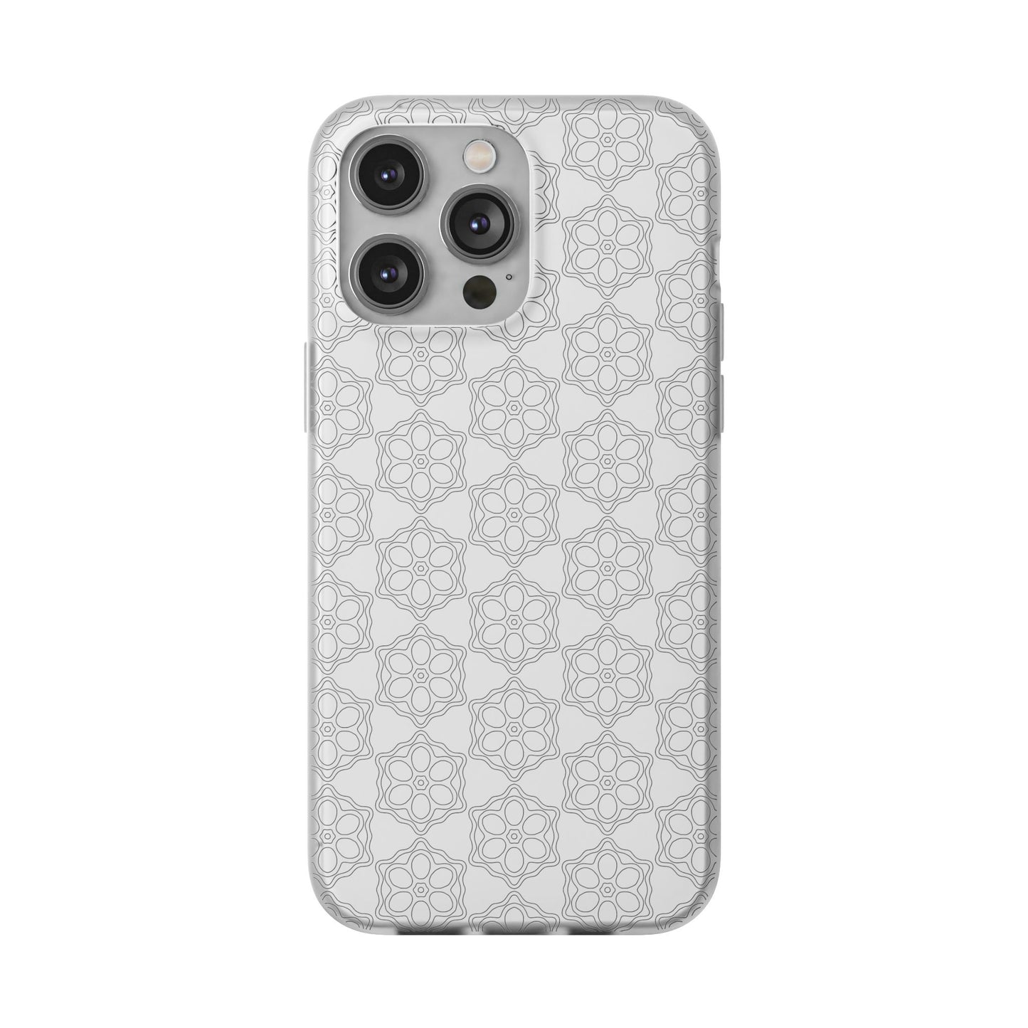 Elegant Geometric Phone Case, Stylish Flexi Case for Everyday Use, Slim Fit, Gift Idea, Trendy Accessory, Minimalist Design