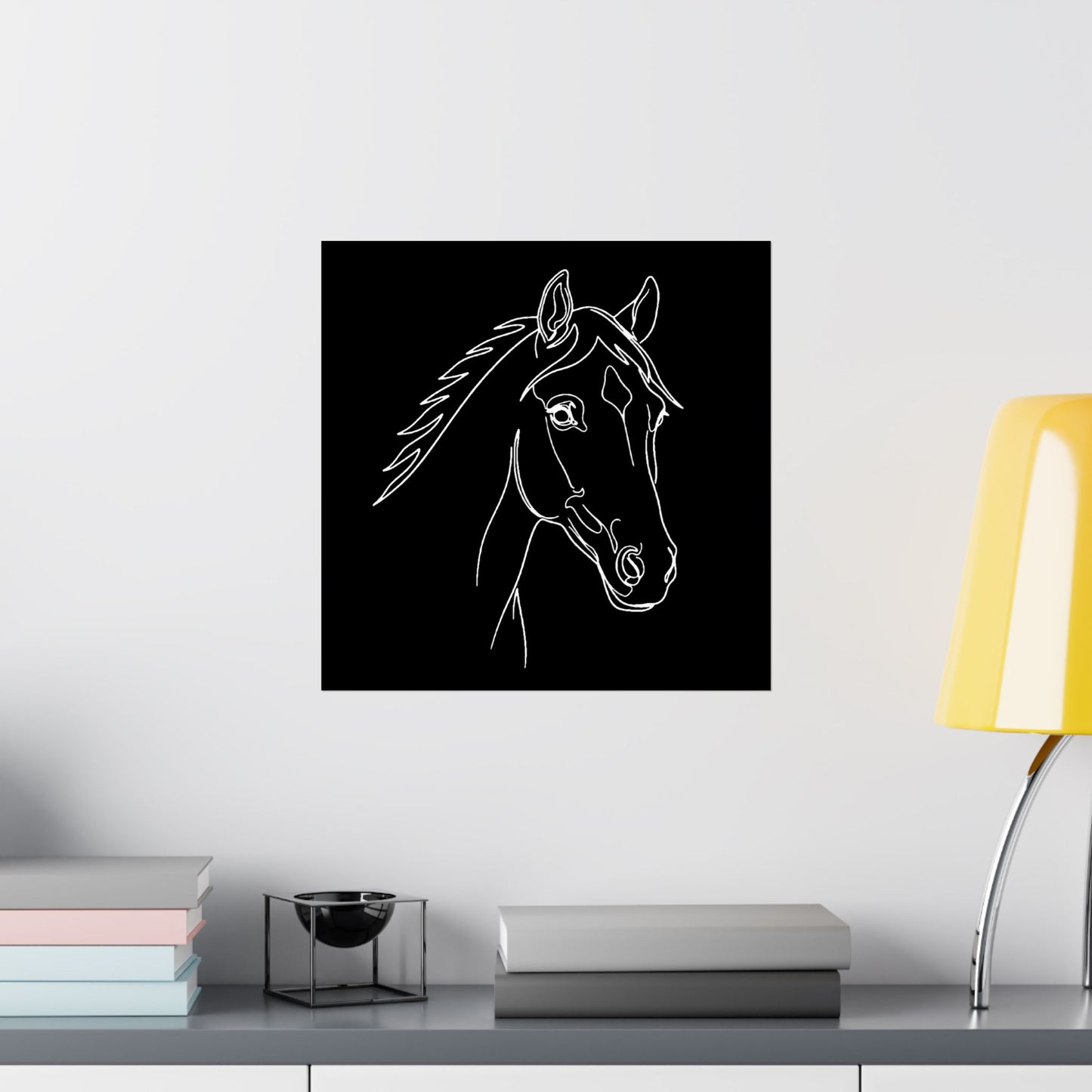 Horse Portrait Sketch - Poster