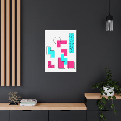 Retro Geometric Vibes - Canvas