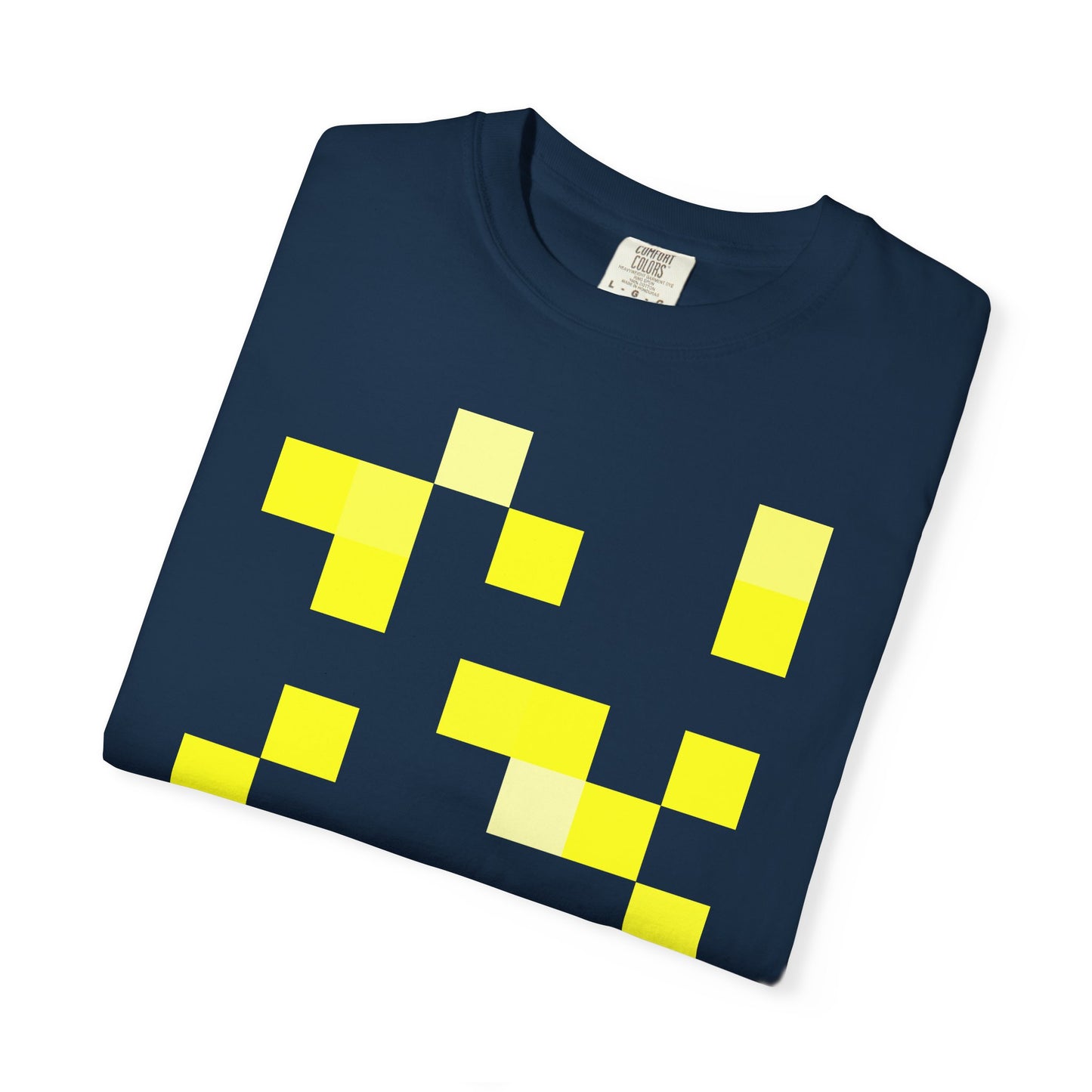 Yellow Pixel Grid - T-Shirt