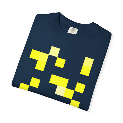 Yellow Pixel Grid - T-Shirt