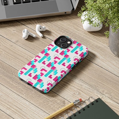 Retro Geometric Vibes - Phone Case