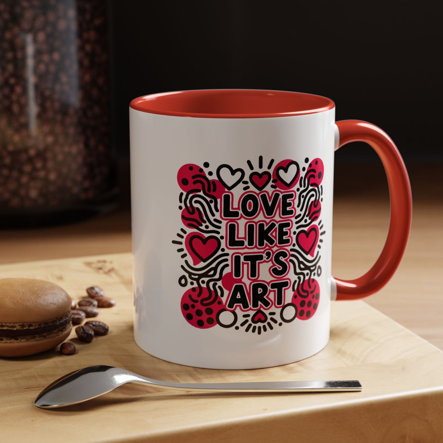 Love Like It's Art - Color Accent Mug