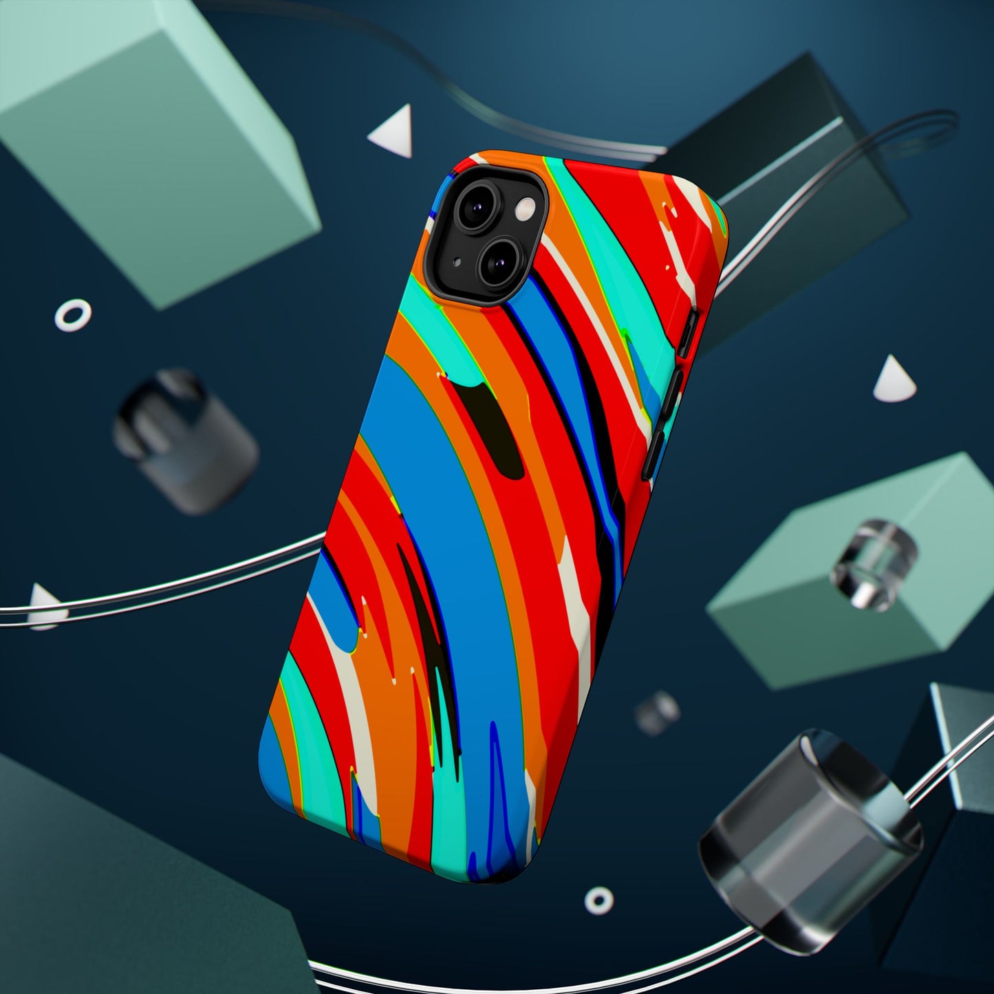 Abstract Rainbow Swirl Arc - Magnetic Phone Case