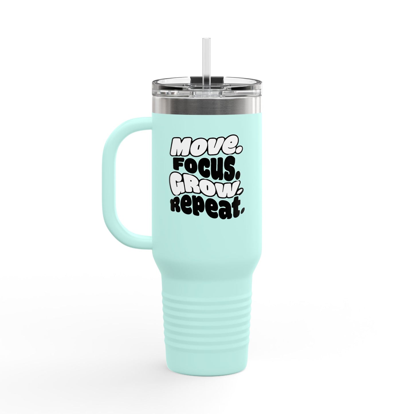 Move. Focus. Grow. Repeat. - Insulated Mug