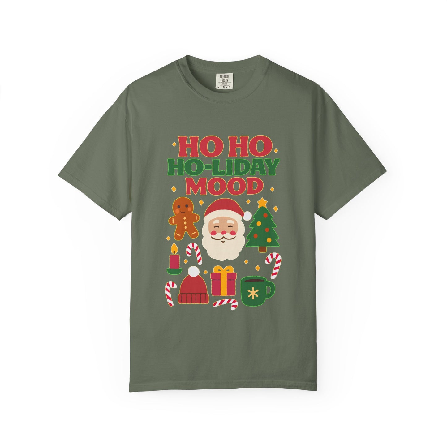 Festive Unisex T-Shirt, Ho Ho Ho-liday Mood, Christmas Shirt, Holiday Wear, Gift for Him/Her, Cozy Season Tee