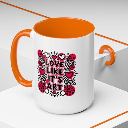 Love Like It’s Art - Color Accent Mug