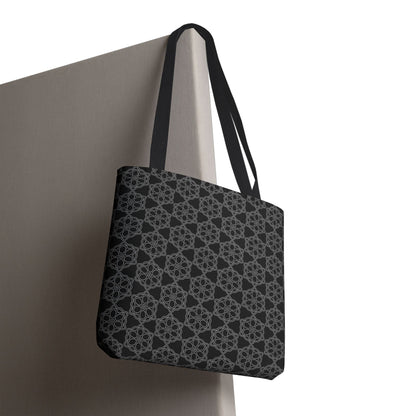 Chic Monochrome Tote Bag, Stylish Shopping, Travel, Everyday Use, Gift, Minimalist Decor