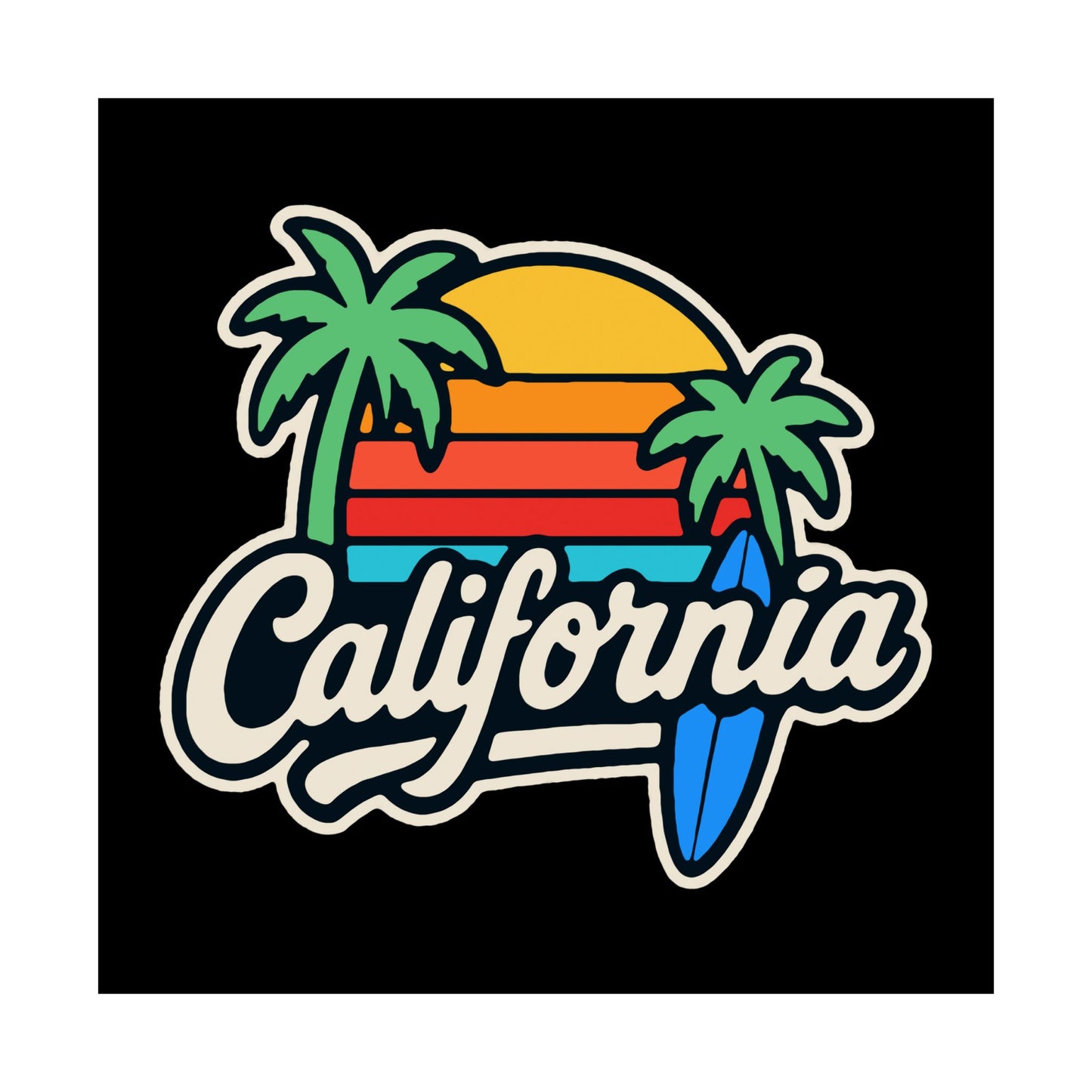 California Surf Vibes - Poster