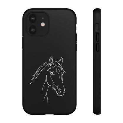 Horse Portrait Sketch - Tough Phone Case