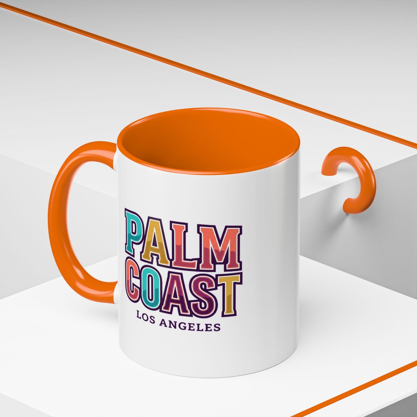 Palm Coast - Los Angeles - Color Accent Mug