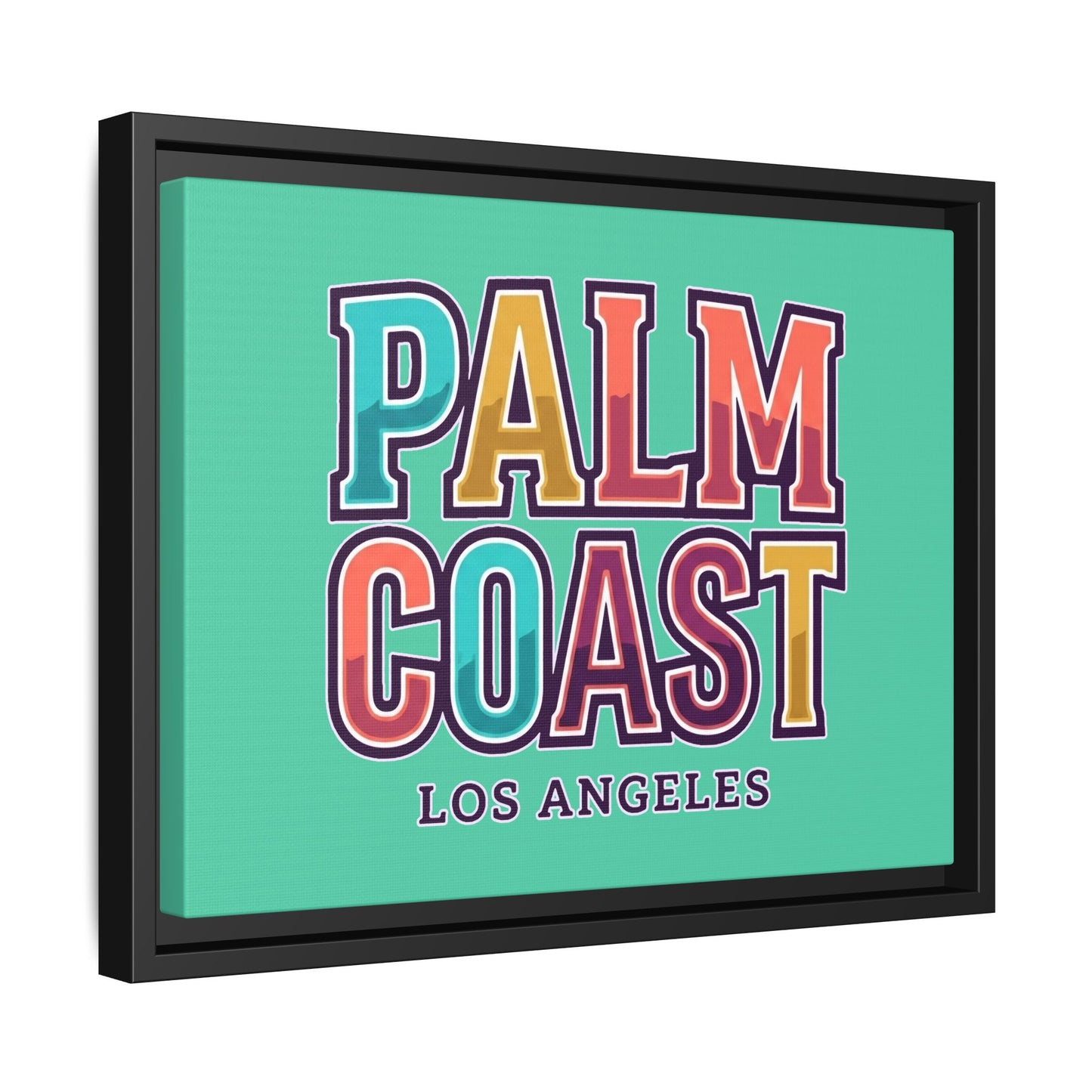 Palm Coast - Los Angeles - Framed Canvas