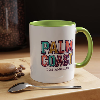 Palm Coast - Los Angeles - Color Accent Mug