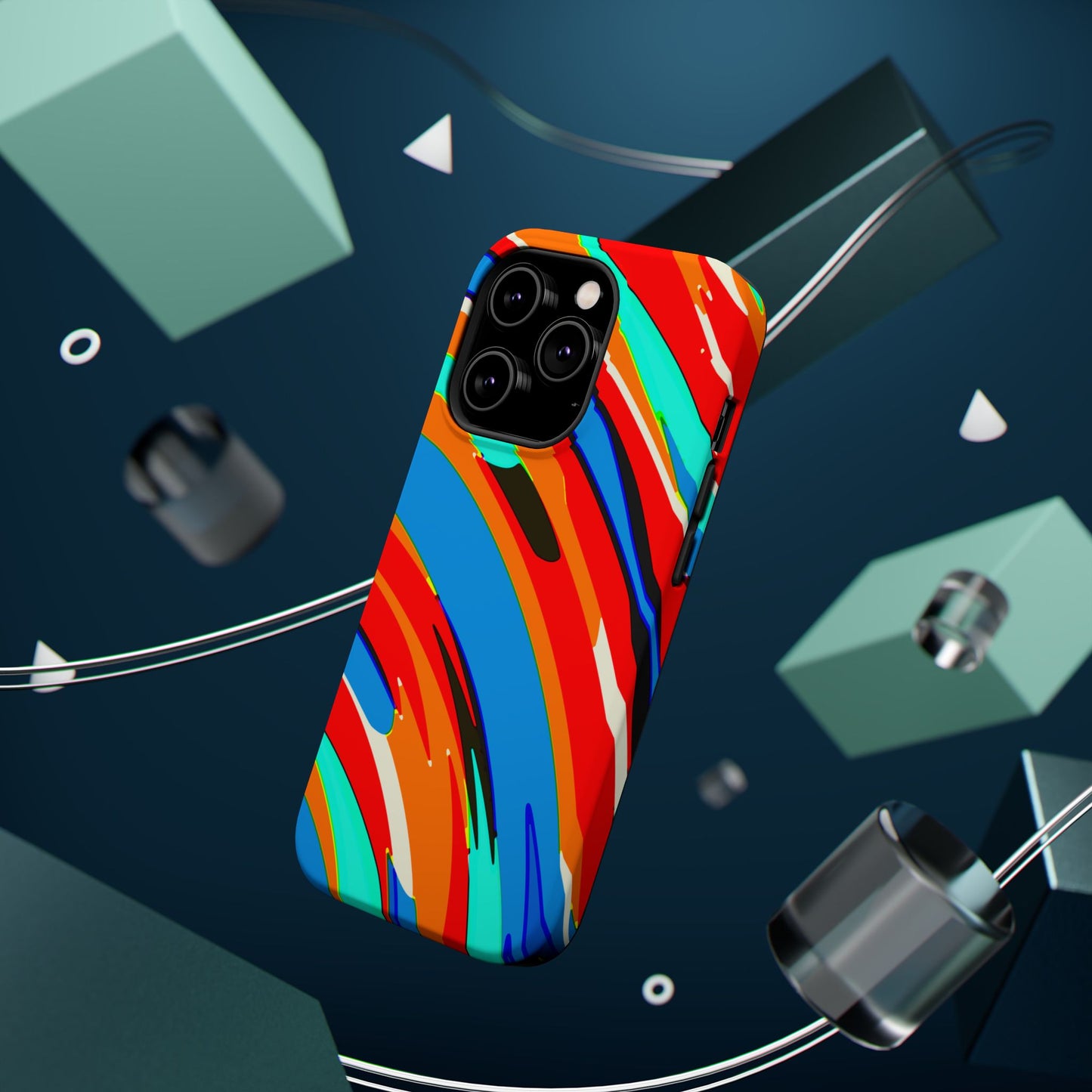 Abstract Rainbow Swirl Arc - Magnetic Phone Case