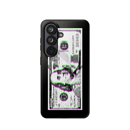 100 Dollars Bill - Green/Magenta Glitch - Magnetic Phone Case