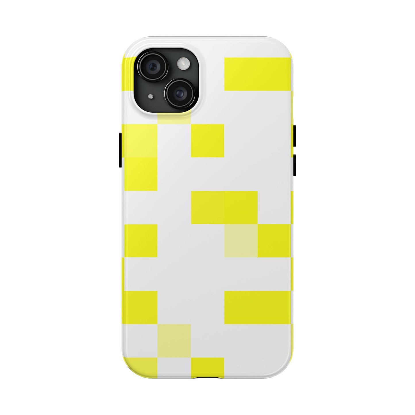 Yellow Pixel Grid -  Phone Case