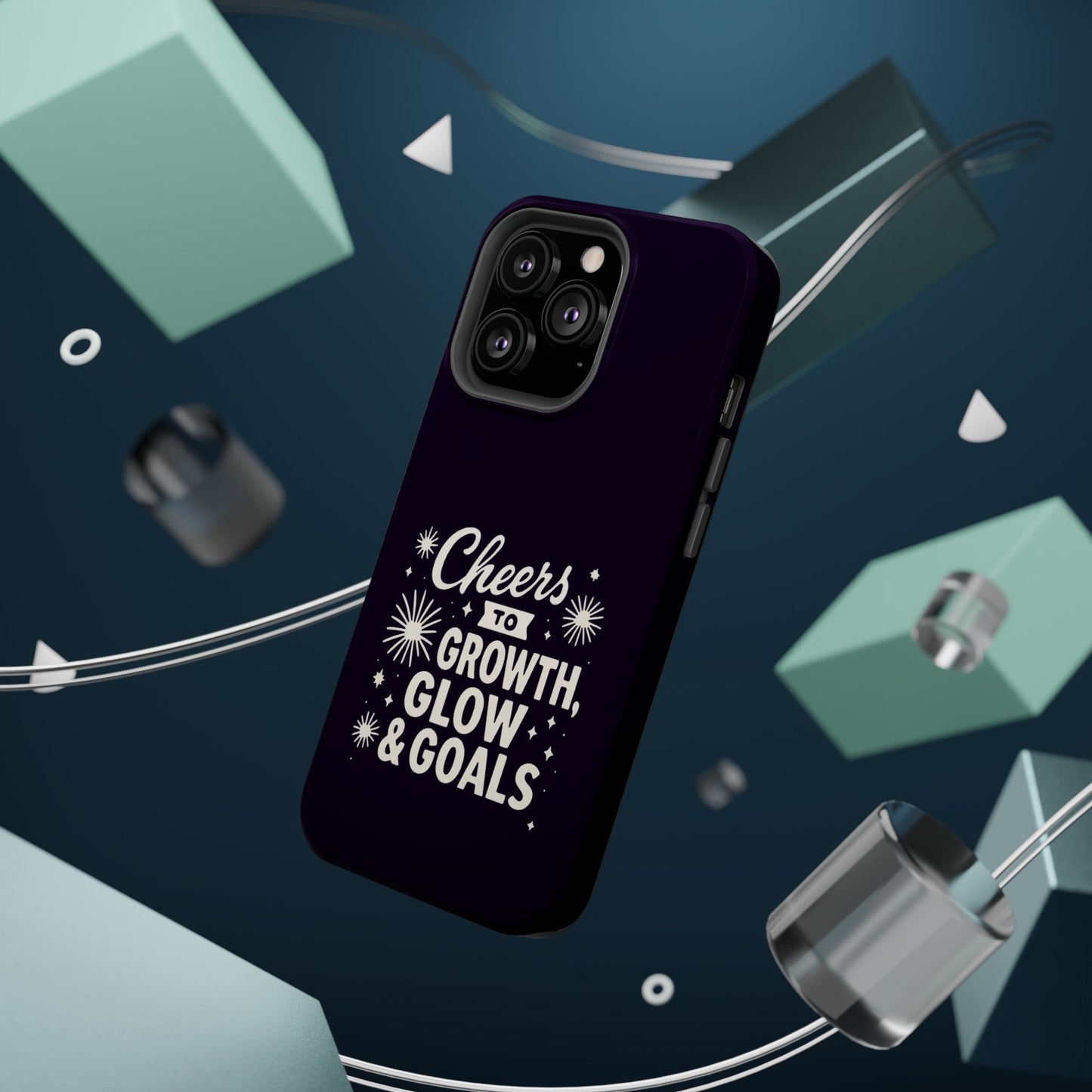 Cheers to Growth, Glow & Goals - Magnetic Phone Case