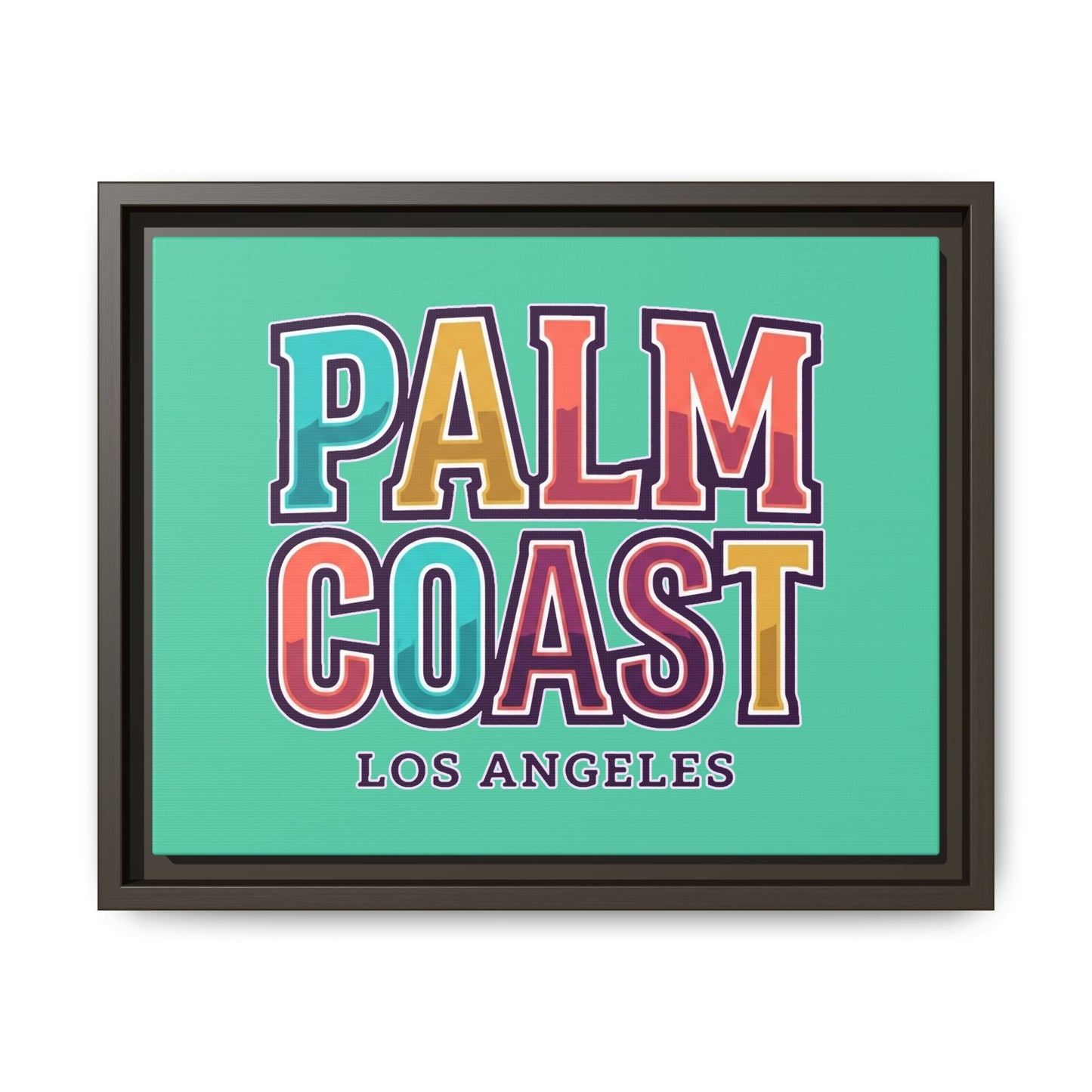 Palm Coast - Los Angeles - Framed Canvas