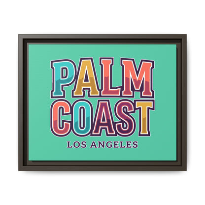 Palm Coast - Los Angeles - Framed Canvas