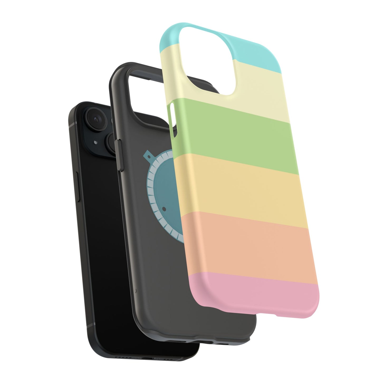Pastel Stripes - Magnetic Phone Cover