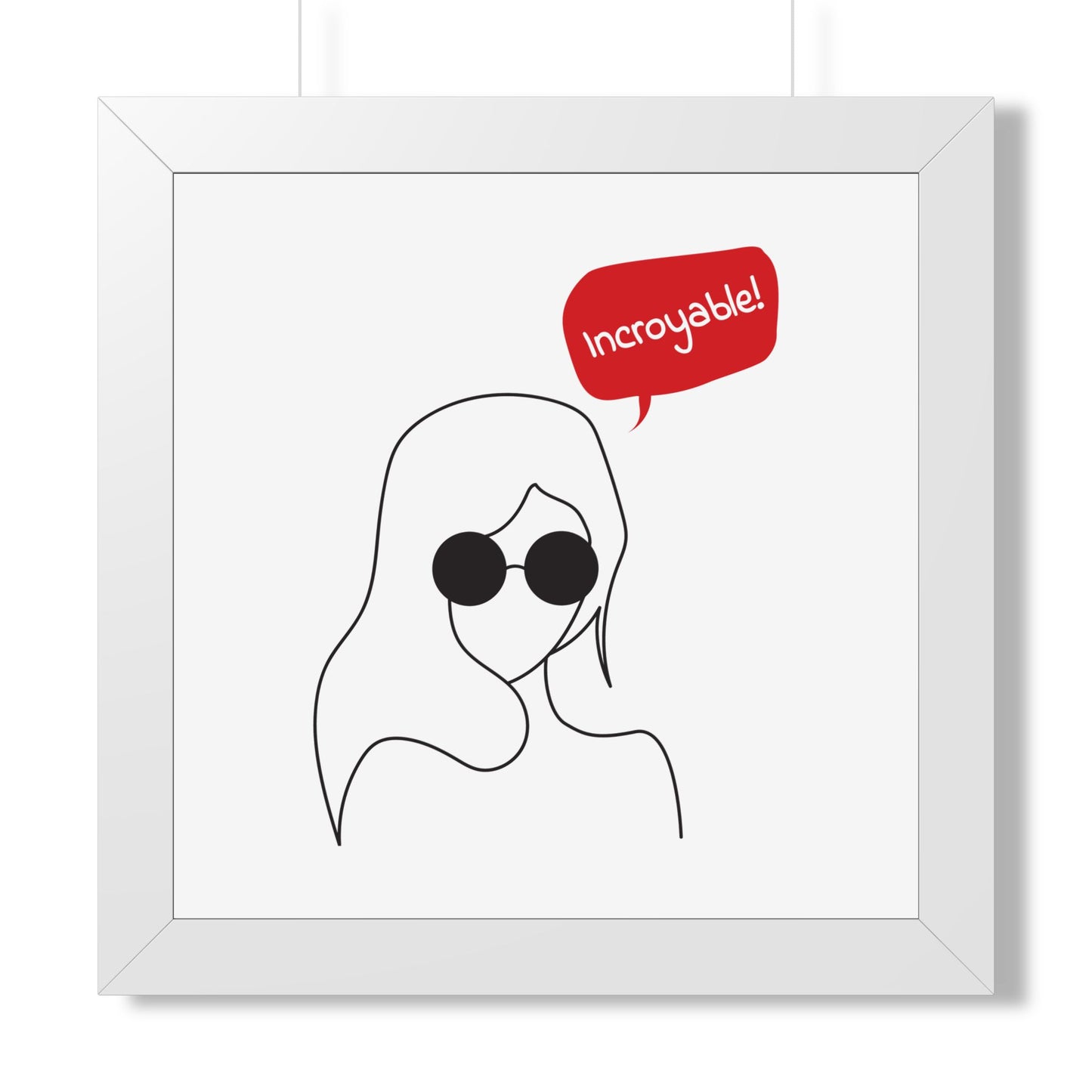 Incroyable Chic Girl - Framed Poster