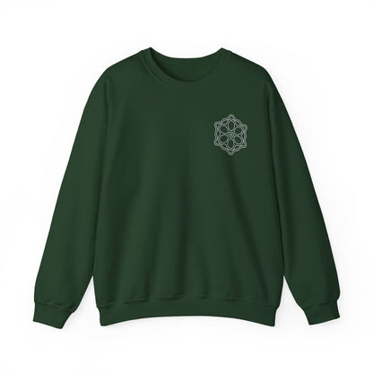 Geometric Pattern Sweatshirt, Cozy Unisex Crewneck, Perfect for Casual Wear, Gifts, and Layering