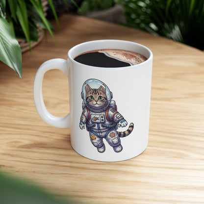 Astronaut Cat - Ceramic Mug